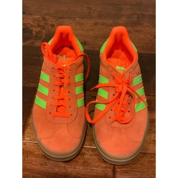 Adidas Originals Gazelle Bold Collegiate Orange Green H06126 Sneakers Size 6